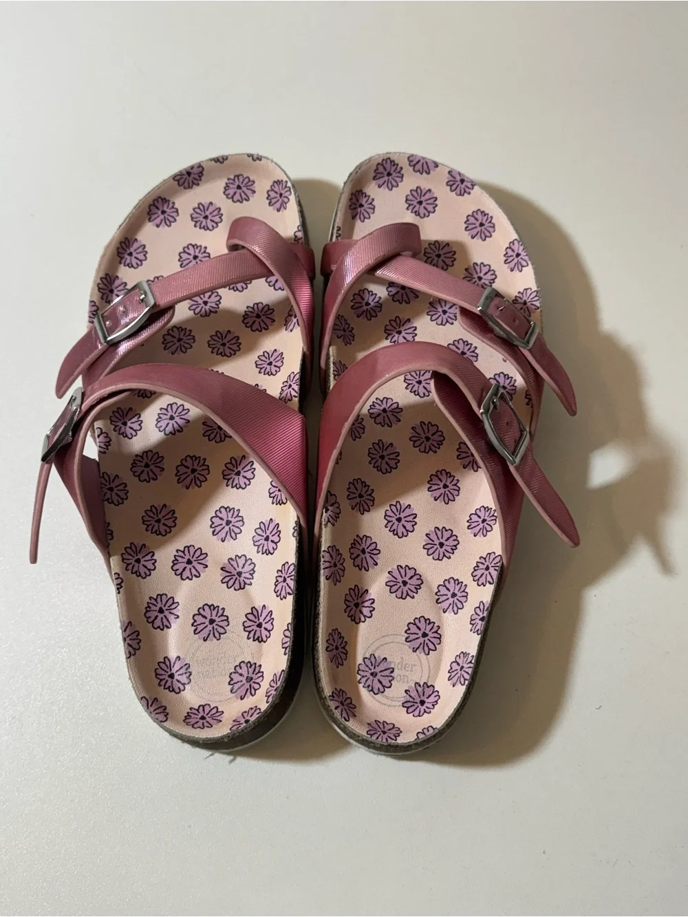 Kid’s Pink Double-Strap Comfort Sandals